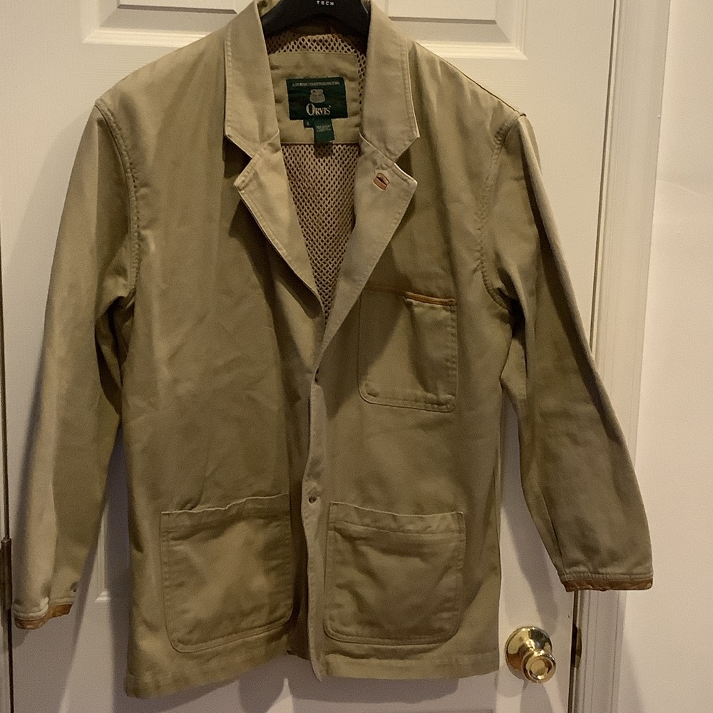 Vintage Orvis Men's Khaki Fly fishing Jacket